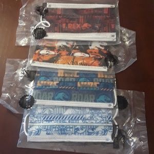 4 PK Jurrassic Park Dinosaur Kid's Disposable Mask